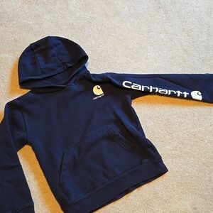 Boys 10/12 Blue Carhartt Sweatshirt Hoodie